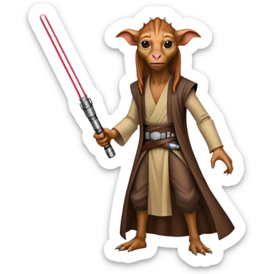 Darth Jar Jar Binks lightsaber sticker