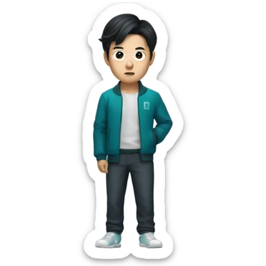 Hwang Jun ho from squid games sticker