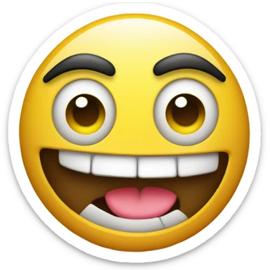 emoji making a smug “i told you so” smirk sticker