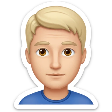 european man sticker