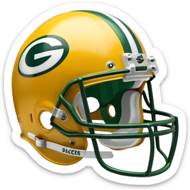 Green Bay packers helmet olds hool sticker