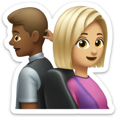  person getting a haircut  sticker
