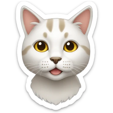 cat graphic designer sticker