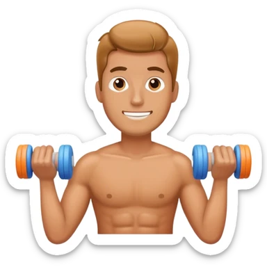 man using foam-roller sticker