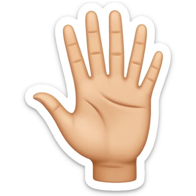 Mirror of this emoji👌. Left hand ok emoji sticker