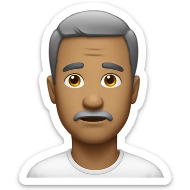 Man feeling sad sticker