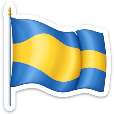 Uma bandeira de país tipo da Ucrânia mais em vez da cor azul vc coloca a cor preta onde fica o azul  preto sticker