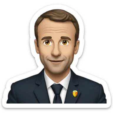 macron algerian sticker