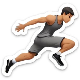 A person performing a parkour move, leaping between buildings or scaling a wall with agility and precision. The scene captures dynamic motion, showcasing strength, flexibility, and the thrill of urban acrobatics against an urban cityscape backdrop. sticker