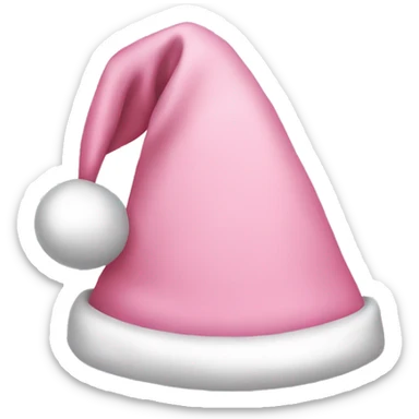 a light pink santa hat sticker