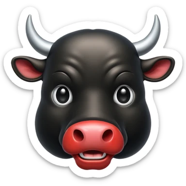 Bull emogi sticker