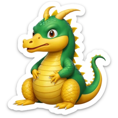 Draw a dragon that has his hands on. His head (confused?) like psyduck and a head tilted sticker
