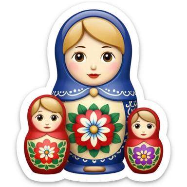 Russian nesting doll emoji sticker