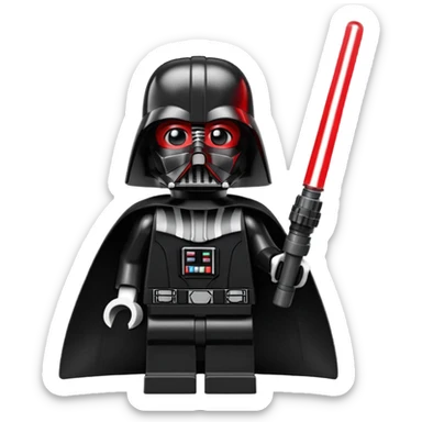 Darth Vader as a LEGO minifigure sticker