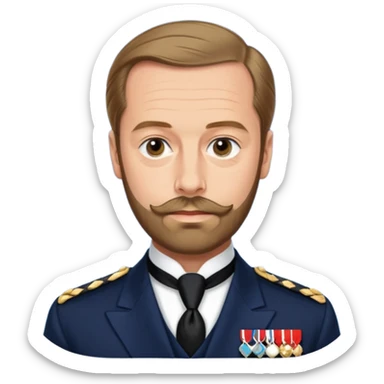 Prince George Duke Of Kent 5th Son of King George V but he don't have beard and he is husband of Princess Marina Of Greece And Denmark  sticker