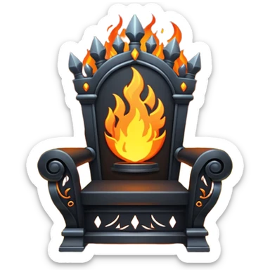 dark fire throne sticker