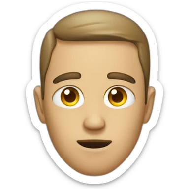 Guy with one eye missing sticker