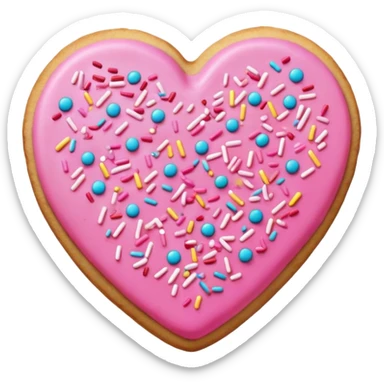 Create a really cute girly pop emoji of a beautiful cookie which screams sweet and girly ! sticker