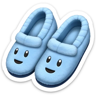 a pair of slippers with hands and feet sticker