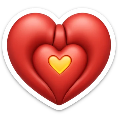 corazón organo sticker