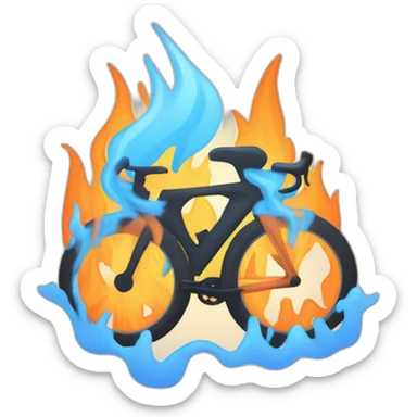 strava flame sticker