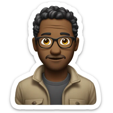 One emoji fused with : 🤓👆 sticker