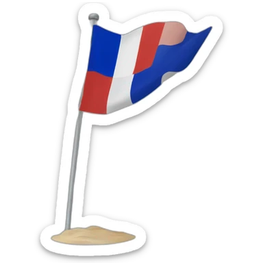  drapeau français flottant  sticker
