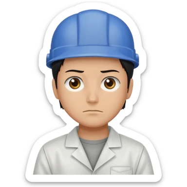 Levi ackerman from attack on titan with his cleaning outfit on sticker