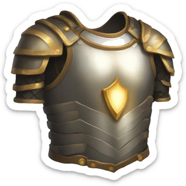 torso armor of light sticker
