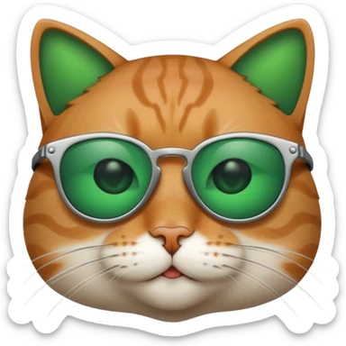 Cat with sunglassesw sticker