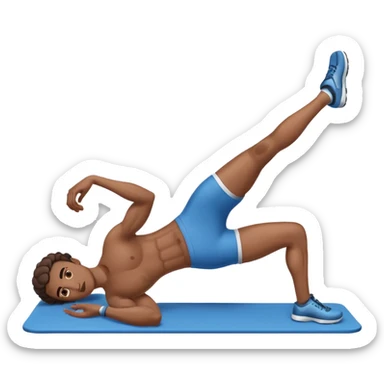 fitness activity curl ups sticker