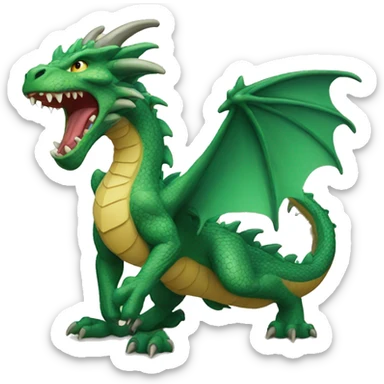 roaring dragon sticker
