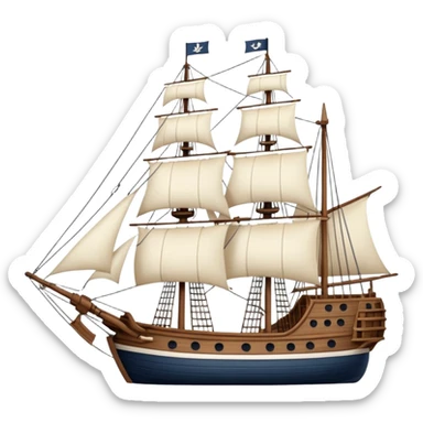 18th century Navy ship sticker