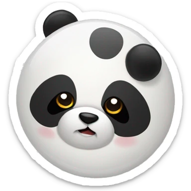 Balão formato de panda sticker