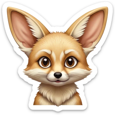 confused fennec sticker