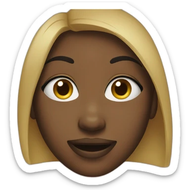 Black woman to wink at somebody sticker
