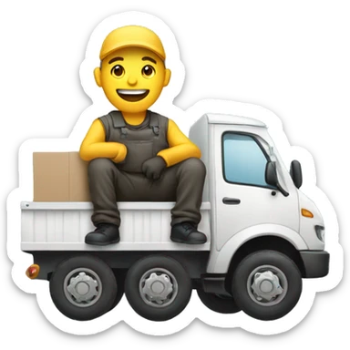 supplier sitting on a truck sticker