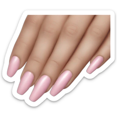 Light pink nails sticker