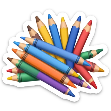 Presidential intelligence briefing crayons sticker