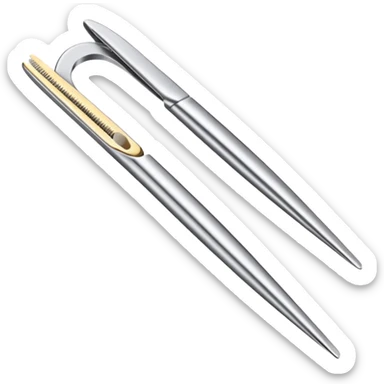 Tweezers for picking out eyebrows sticker