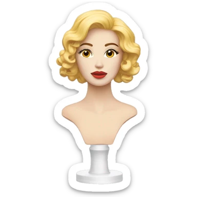 Mannequin parisienne à talons aiguille et cheveux long sticker