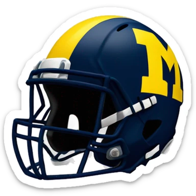 University of Michigan wolverines football helmet sticker
