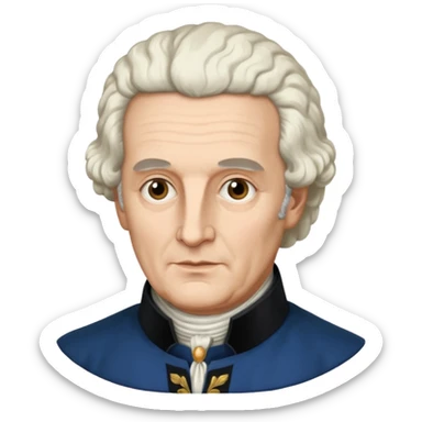 John Byron, grandfather of Lord Byron, born 1723 sticker