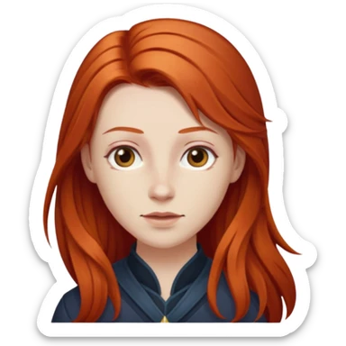 Chappell Roan, is an American singer and songwriter from Missouri. Working with collaborator Dan Nigro, the majority of her music is inspired by 1980s synth-pop copper red hair long sticker