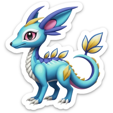 Meloetta-Sergal-Cresselia-Palkia-Stitch-Fakémon-creature-hybrid sticker