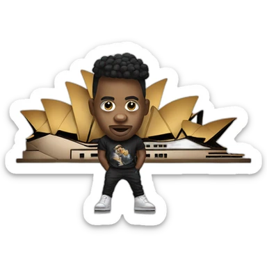 Phi11a the australian rapper performing on the opera house  sticker