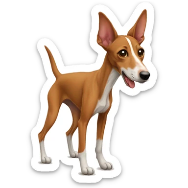 un podenco andaluz marrón sticker