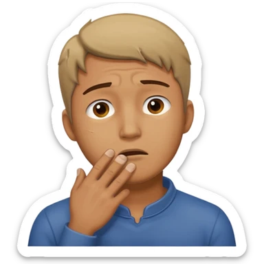 Man with Hand around throat sticker