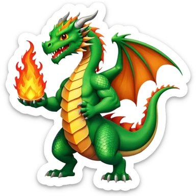 Dragon with a six pack sticker