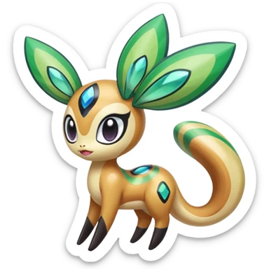 Colorful Exotic Meloetta-Keldeon-Kirby-Fakémon-creature-hybrid sticker